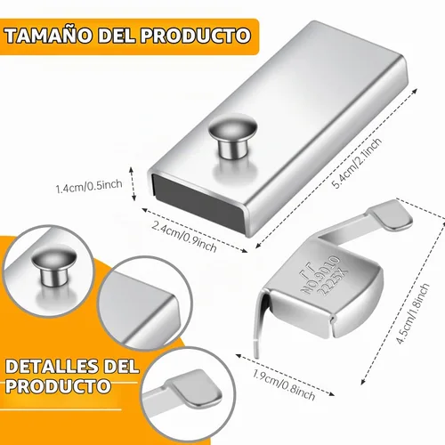 Vista 2 de Guía de costura magnética, 4 piezas de imán para máquina de coser universal
