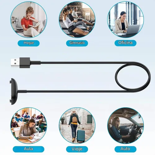 Vista 6 de Paquete de 2 cables de carga para Fitbit Inspire 3