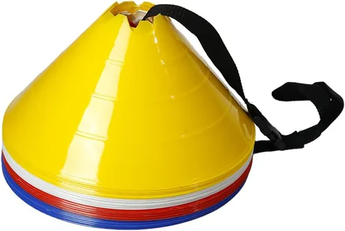 Vista 7 de GSi Hurdle Training Cones Multi Pack Sets Dual Purpose Agility Cones with Holes Ideal for Soccer, Kids, Dog, and Sports Training