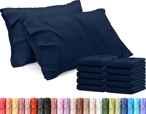Vista 15 de Utopia Bedding - Juego de 2 fundas de almohada tamaño estándar, con cierre de sobre, tela de microfibra cepillada suave, resistentes al encogimiento