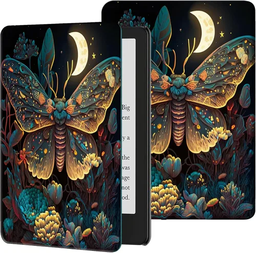 Vista 17 de Rossy Funda para Kindle de 10ª generación 2019, delgada, de piel sintética, ajustable, con encendido y apagado automático para Kindle de 10ª