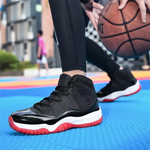 Vista 2 de Zapatos de baloncesto para hombre, zapatos casuales, zapatos deportivos, zapatos cruzados, zapatos casuales para caminar