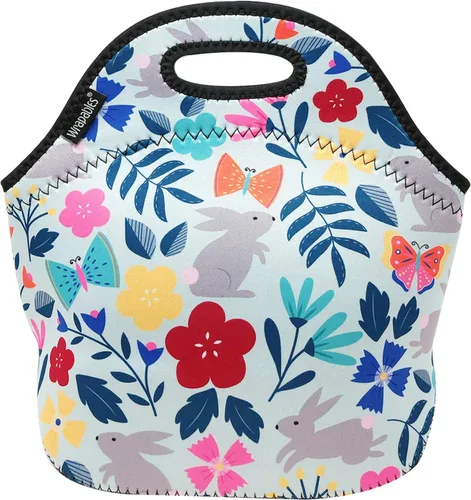 Vista 31 de Wrapables® Bolsa de almuerzo de neopreno aislada, plátanos
