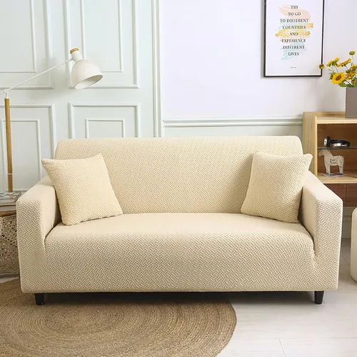 Vista 11 de Funda elástica para sillón, funda de sillón gruesa y elástica de tela jacquard, protector de muebles de color sólido, funda de sofá para niños