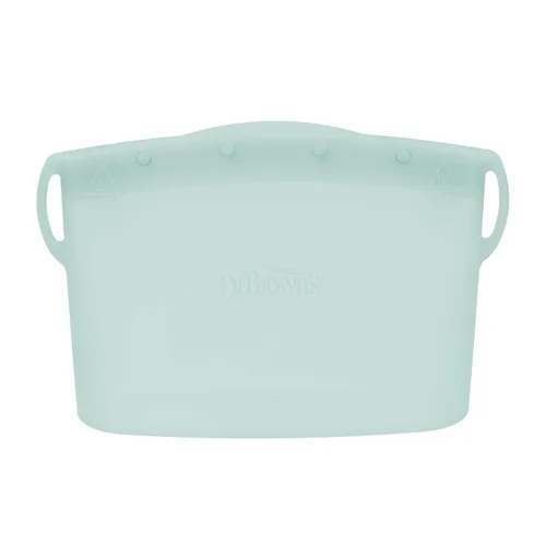 Vista 4 de Dr. Brown's Bolsa esterilizadora de silicona reutilizable, biberones anticólicos de vidrio estrecho con tetinas de flujo lento, 8 oz, paquete de 2