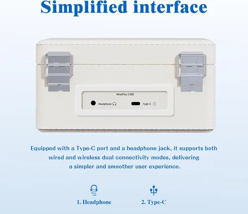 Vista 5 de Reproductor de CD con altavoces Bluetooth, control de aplicaciones Blanco