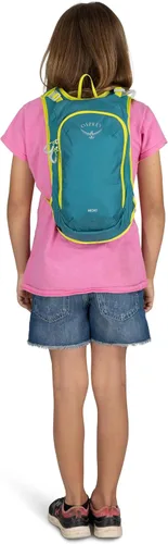 Vista 14 de Osprey Moki 3L - Paquete de hidratación para bicicleta infantil, color azul