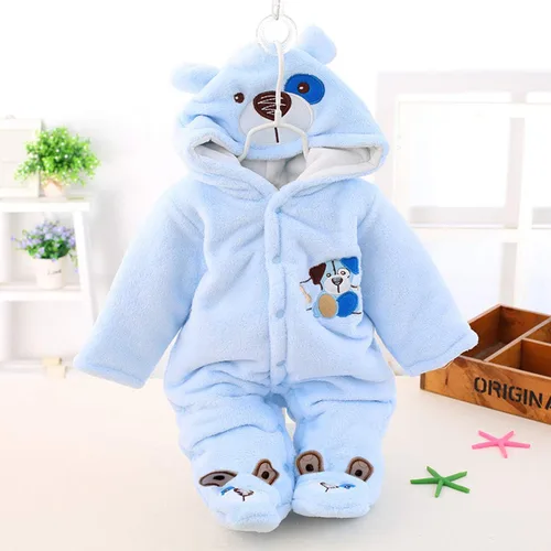 Vista 3 de Gaorui Traje de bebé recién nacido, con capucha, abrigo de invierno, ropa para niños pequeños