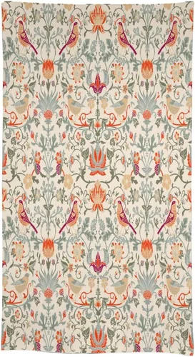 Vista 341 de Mantel Floral Retro de Pájaros, Diseño Original Bohemio William Morris Estampado Cubierta de Mesa para Hogar Picnic Fiesta Comedor Cocina William