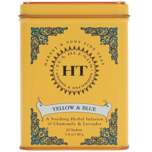 Vista 13 de Harney & Sons Té Rooibos African Autumn, HERBAL, lata de 20 sobres