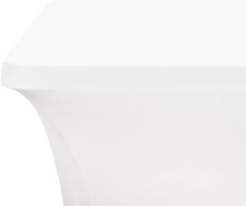 Vista 4 de LZY Cubierta de Mesa Elástica Ajustable de Spandex para Mesa Plegable de 6 pies o 4 pies o 8 pies, Mantel Rectangular de Cóctel, Perfecto
