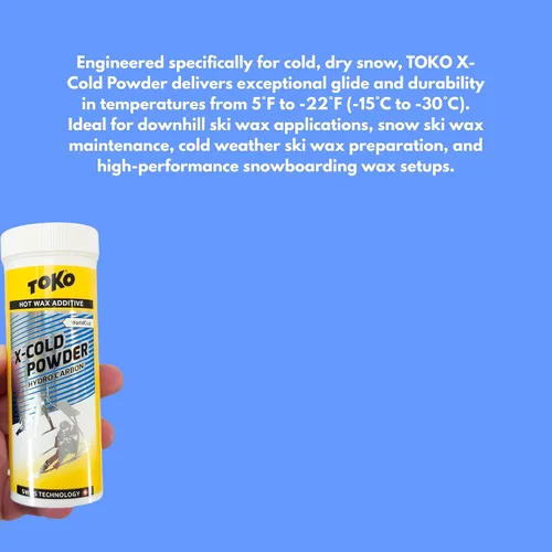 Vista 5 de Toko X-Cold Hydrocarbon Powder 1.76 oz Snow Sport Ski Snowboard Cera