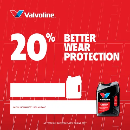 Vista 5 de Valvoline - Aceite de alto millaje 150 K con MaxLife Plus Technology, SAE 5W-20, 1 cuarto de galón
