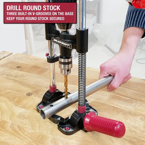 Vista 14 de Milescraft 1318 AccuDrill Mate, taladro con precisión.