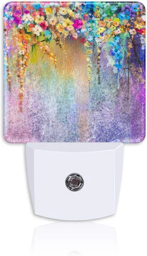 Vista 10 de Luz nocturna con enchufe, lámpara de luz nocturna de piel de leopardo, sensor automático, eficiencia energética, luces del atardecer al amanecer