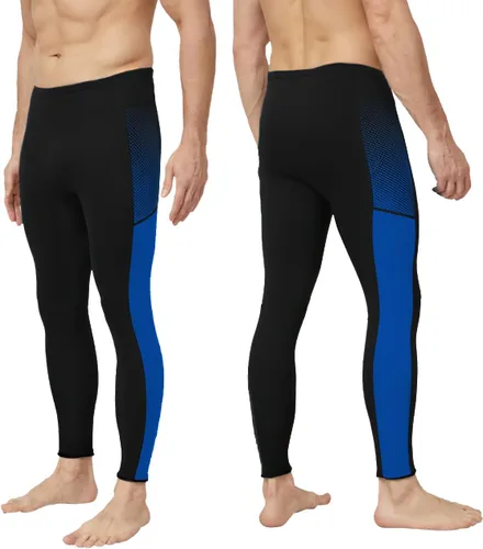 Vista 5 de GoldFin Pantalones de neopreno para hombre, 0.079 pulgadas, de neopreno, pantalones de meter, para deportes acuáticos, buceo, surf, natación, Negro