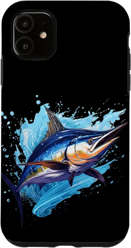 Vista 8 de Funda para iPhone 12 Pro Max con peces marinos para amantes de los pescadores y Marlin