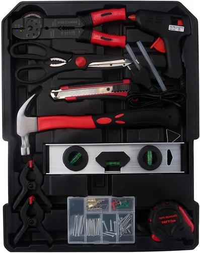 Vista 6 de TUFFIOM Caja de herramientas con herramientas 799pcs conjunto de herramientas para el hogar con caja de aluminio de la carretilla, kit