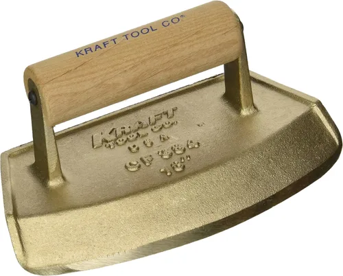 Vista 6 de Kraft Tool CF382 Tubo de chaflán de diámetro de bronce con mango de madera, 12 pulgadas