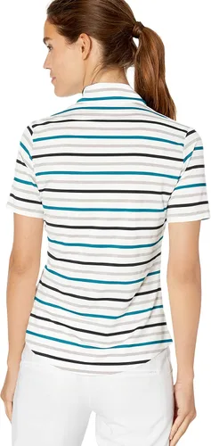 Vista 3 de adidas Polo Ultimate Stripe de manga corta para mujer
