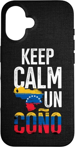 Vista 32 de Funda para iPhone 17 con diseño de bandera de Venezuela Pride Venezuela Girl Boy Flag Keep Calm Un Cono