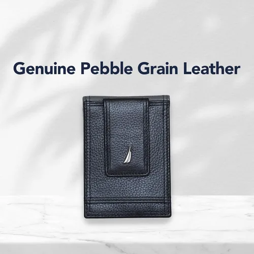 Vista 5 de Nautica Pebble Two-Tone Leather Wallet