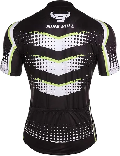 Vista 2 de Conjunto de camiseta de ciclismo para hombre, camiseta reflectante de secado rápido y pantalones cortos de ciclismo acolchados 3D