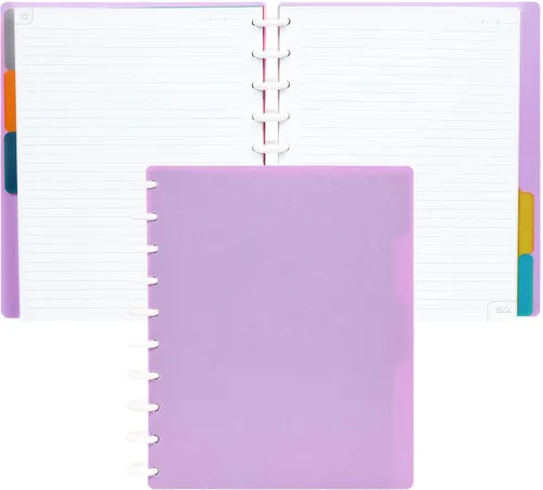 Vista 52 de Talia - Cuadernos de notas con tapas, planificador, personalizables, (Rosa de los 90, Junior (5.5 pulgadas x 8.5 pulgadas))