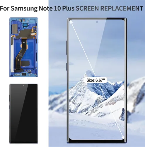 Vista 2 de OLED para Samsung Note 10 Plus Reemplazo de pantalla 0.14 oz para Samsung Galaxy Note 10 Plus 0.18 oz LCD Digitalizador Pantalla táctil para Samsung