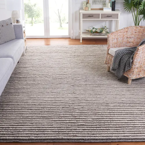Vista 26 de Martha Stewart x SAFAVIEH - Colección de alfombras de área, 2 pies 3 pulgadas x 9 pies, color marfil y beige, hecha a mano de lana para entrada