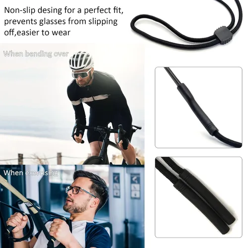 Vista 3 de Correa de gafas para gafas alrededor del cuello, correas para gafas para niños y hombres