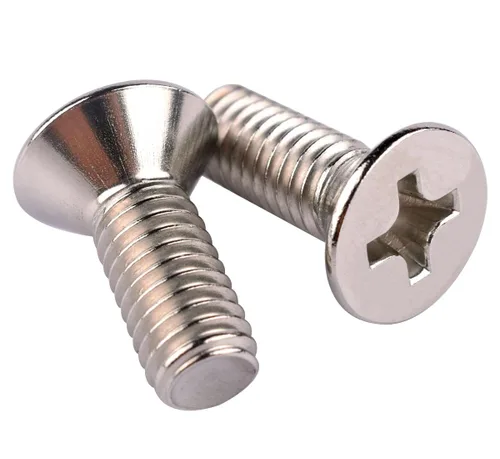 Vista 24 de 20 piezas de tornillos de máquina Phillips de cabeza avellanada plana de 1/4-20 x 1-1/2" UNC, acero inoxidable 304 18-8, rosca completa, rosca gruesa