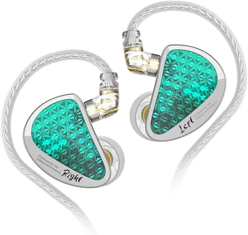 Vista 10 de CCA KZ AS16 PRO - Auriculares con monitor de oído, 16BA, controladores de armadura equilibrada, HiFi IEM, auriculares de alta claridad