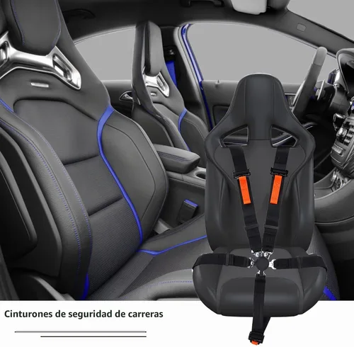 Vista 7 de Yakitoko Universal Arnés de Seguridad de 5 Puntos, 2 Pulgadas, Compatible con Go Kart, UTV, ATV, Carreras, Negro