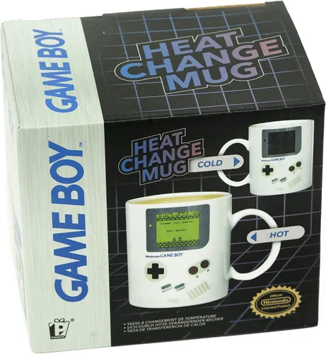 Vista 6 de Paladone Gameboy Taza de Café que Cambia de Color con el Calor - Regalo para Jugadores, Nerds, Fanáticos de Nintendo Mario, Hombres y Entusiastas