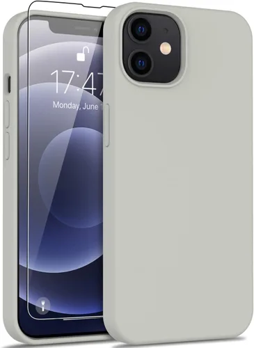 Vista 49 de bemal Funda para iPhone 14 Pro con protector de pantalla, silicona líquida de ajuste delgado, forro de microfibra suave, diseñada para mujeres