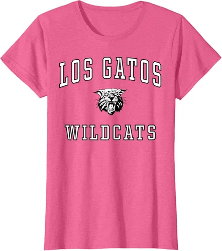 Vista 62 de Camiseta de Los Gatos de la escuela secundaria de Wildcats C1