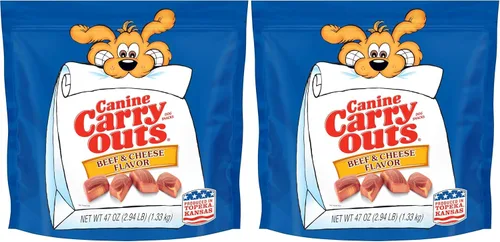 Vista 25 de Canine Carry Outs Golosinas para perros, sabor a tocino, 22.5 onzas (paquete de 4), hechas con tocino real