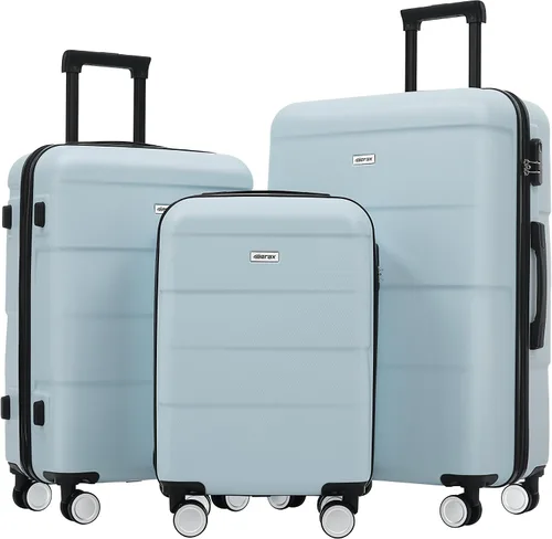 Vista 62 de Merax Equipaje Sets 2 piezas Hardshell 20&28 IN Maleta Set con bolsa de lona