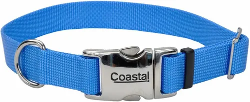 Vista 21 de Coastal Collar de perro ajustable para mascotas con hebilla de metal, cómodo collar de perro resistente a la decoloración con cierre a presión Negro