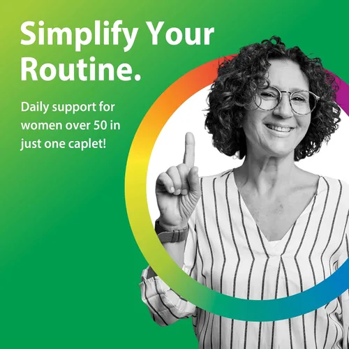 Vista 3 de Rainbow Light Womens One + Multivitamin 50 Plus 60 Comprimidos Apoya la Menopausia Nutrientes de Alimentos Reales, Enzimas Digestivas