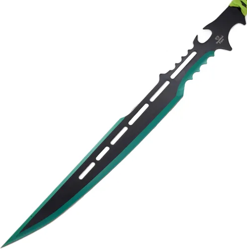 Vista 3 de Snake Eye Tactical - Espada de fantasía con funda de nailón, machete para exteriores y camping Rojo
