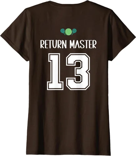 Vista 18 de Camiseta divertida del grupo de tenis de pádel para el equipo de pádel