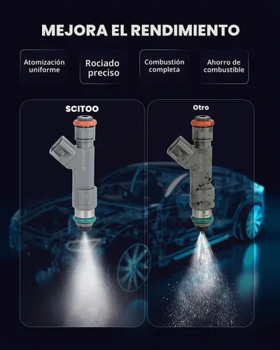 Vista 7 de SCITOO 12 agujeros 8pcs inyectores de combustible para Ford para E-150 4.6L 2011-2014