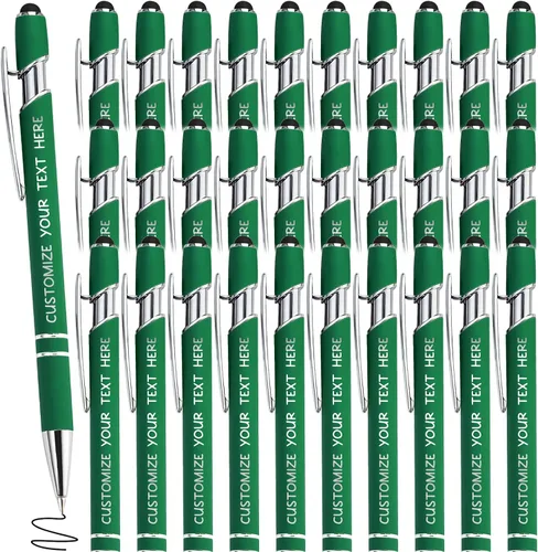 Vista 51 de Bolígrafos personalizados con lápiz óptico y grabado gratis, bolígrafos personalizados para negocios, graduación, aniversarios (hasta 500 unidades)