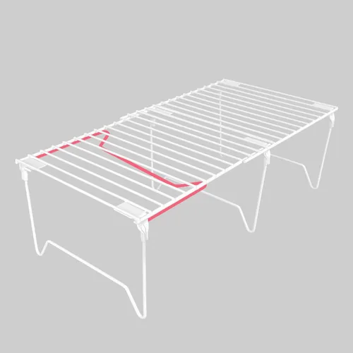 Vista 10 de Juego de 1/2 organizadores para congelador, estantes apilables para congelador Cabinet Organizer Shelves, Foldable Pantry Shelf, Plate, Dish