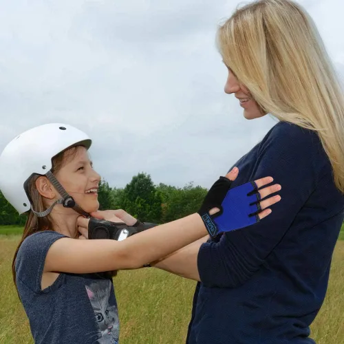 Vista 7 de FREEHAWK Guantes de ciclismo para niños, antideslizantes, ultrafinos, medio dedo, ciclismo, transpirables, guantes de patinaje sobre ruedas