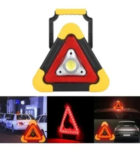 Vista 3 de Triangulo De Carretera Luz Led Señal Emergencia Recargable