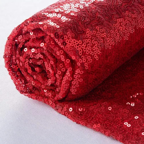 Vista 25 de ShinyBeauty 1 Yarda de Tela Negra por Yarda, Tela de Lentejuelas para Coser, Tela con Purpurina, Material de Lentejuelas por Yarda, Confección