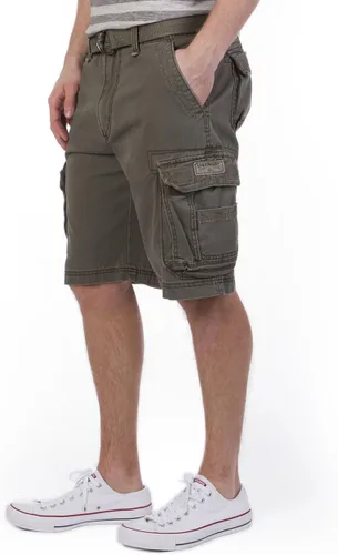 Vista 2 de Unionbay Survivor pantalones cortos de cargo con cinturón para hombre